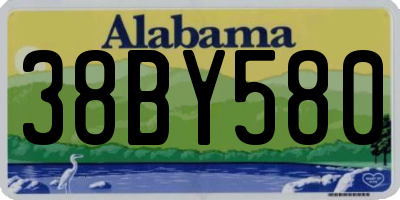 AL license plate 38BY580