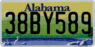 AL license plate 38BY589