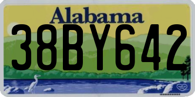 AL license plate 38BY642