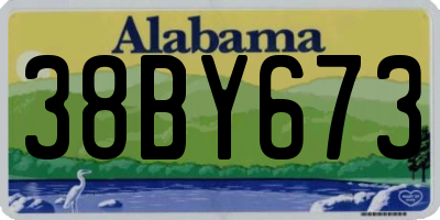 AL license plate 38BY673