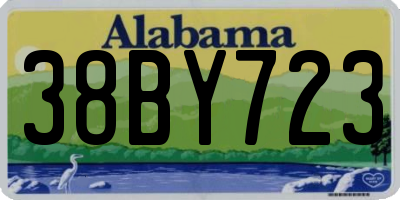 AL license plate 38BY723
