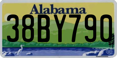 AL license plate 38BY790