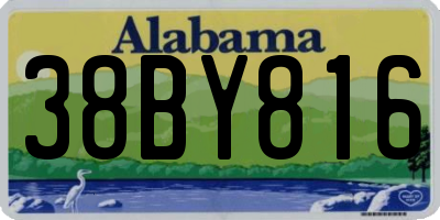 AL license plate 38BY816