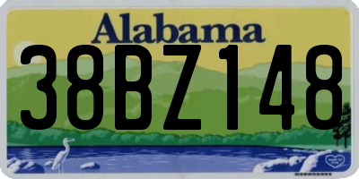 AL license plate 38BZ148