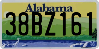 AL license plate 38BZ161