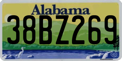 AL license plate 38BZ269