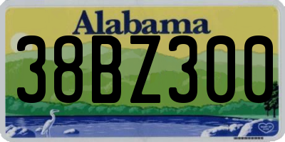 AL license plate 38BZ300