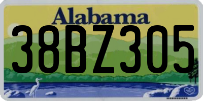 AL license plate 38BZ305
