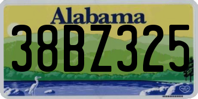 AL license plate 38BZ325