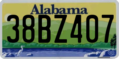 AL license plate 38BZ407