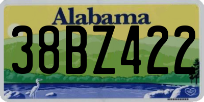 AL license plate 38BZ422