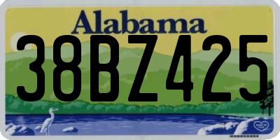 AL license plate 38BZ425