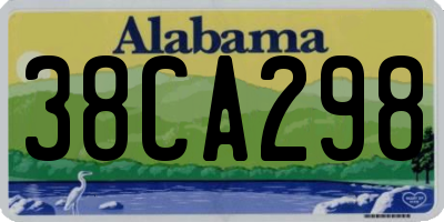 AL license plate 38CA298