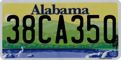 AL license plate 38CA350