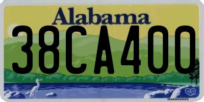 AL license plate 38CA400