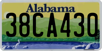 AL license plate 38CA430