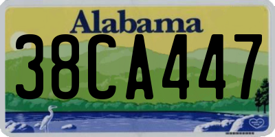 AL license plate 38CA447