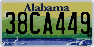 AL license plate 38CA449