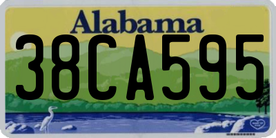 AL license plate 38CA595