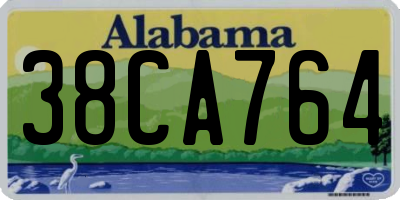 AL license plate 38CA764