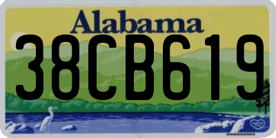 AL license plate 38CB619