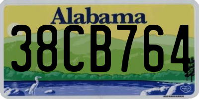 AL license plate 38CB764