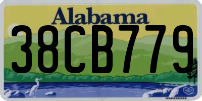 AL license plate 38CB779