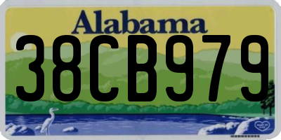 AL license plate 38CB979