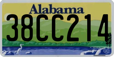 AL license plate 38CC214