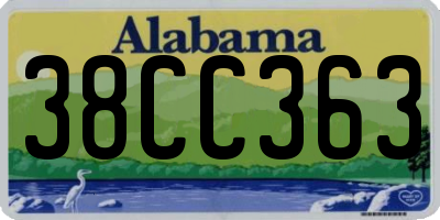 AL license plate 38CC363