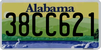 AL license plate 38CC621