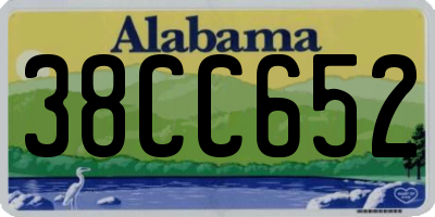 AL license plate 38CC652
