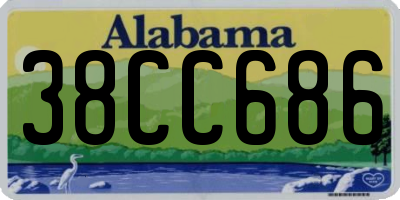 AL license plate 38CC686