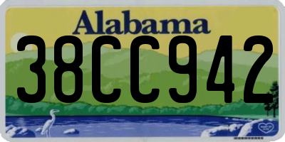 AL license plate 38CC942