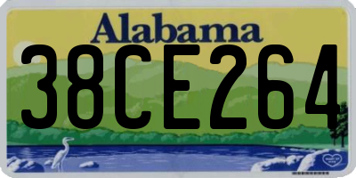AL license plate 38CE264