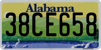 AL license plate 38CE658