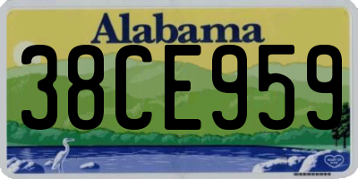 AL license plate 38CE959