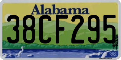 AL license plate 38CF295