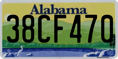 AL license plate 38CF470