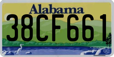 AL license plate 38CF661