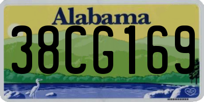 AL license plate 38CG169