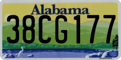 AL license plate 38CG177