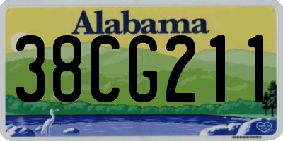 AL license plate 38CG211