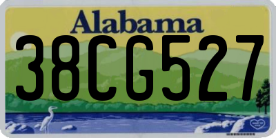 AL license plate 38CG527
