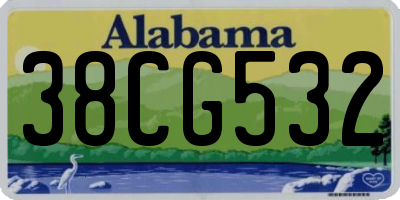AL license plate 38CG532