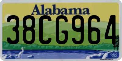 AL license plate 38CG964