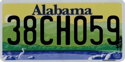AL license plate 38CH059