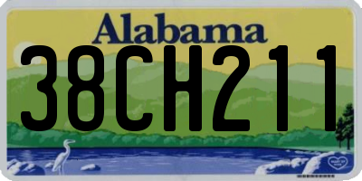 AL license plate 38CH211