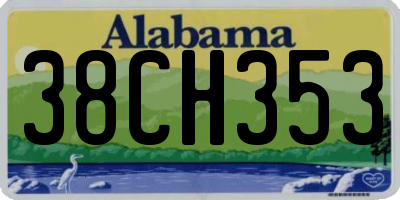 AL license plate 38CH353