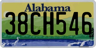 AL license plate 38CH546